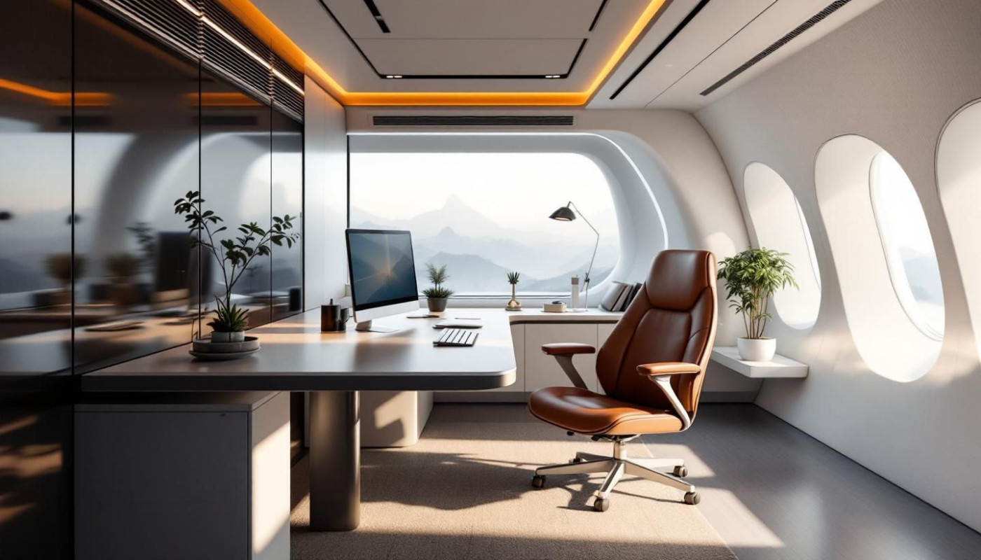 Wenn Geschäftsflugzeuge zu fliegenden Büros umfunktioniert werden